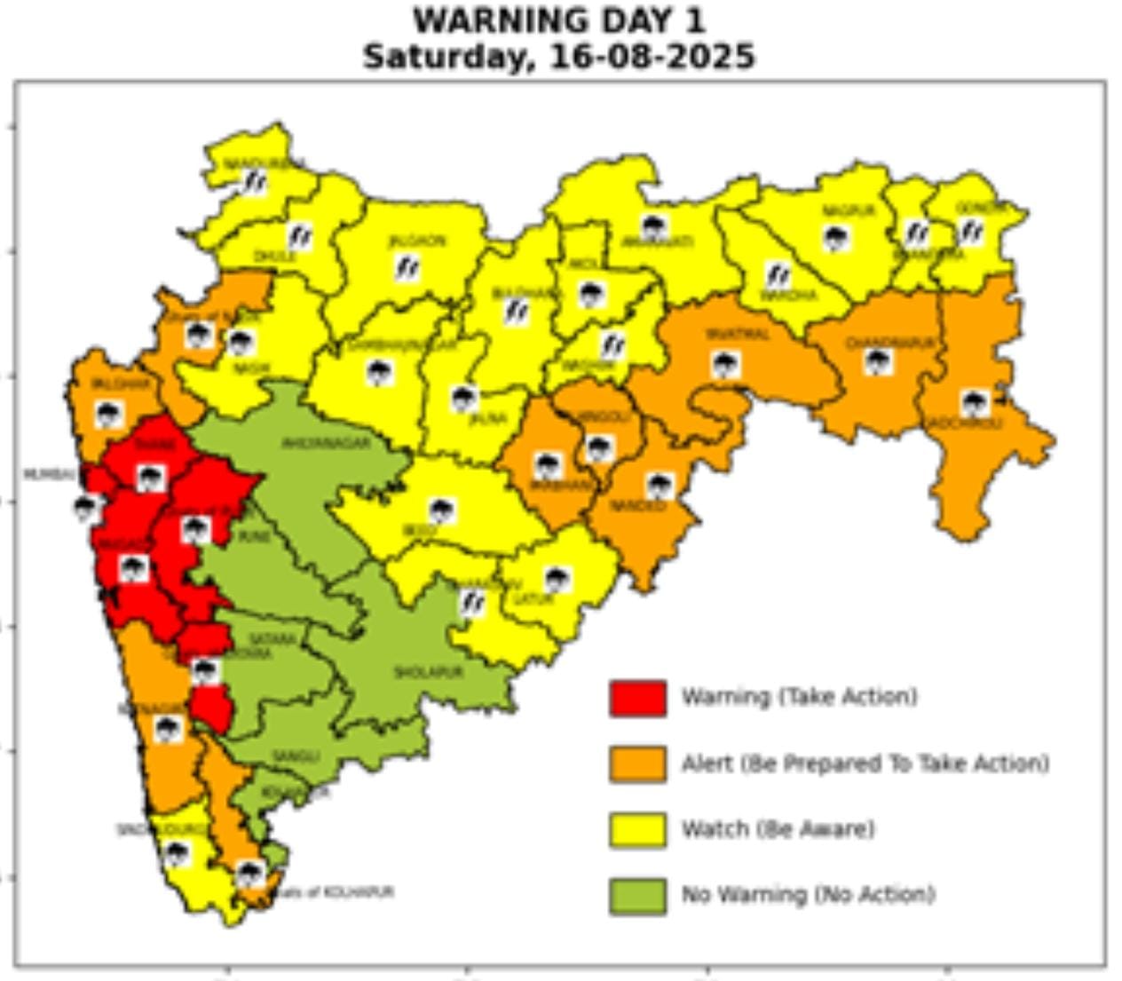 Rain alart ; राज्याला मुसळधार पाऊस बरसनार, आज या जिल्ह्यांना झोडपनार