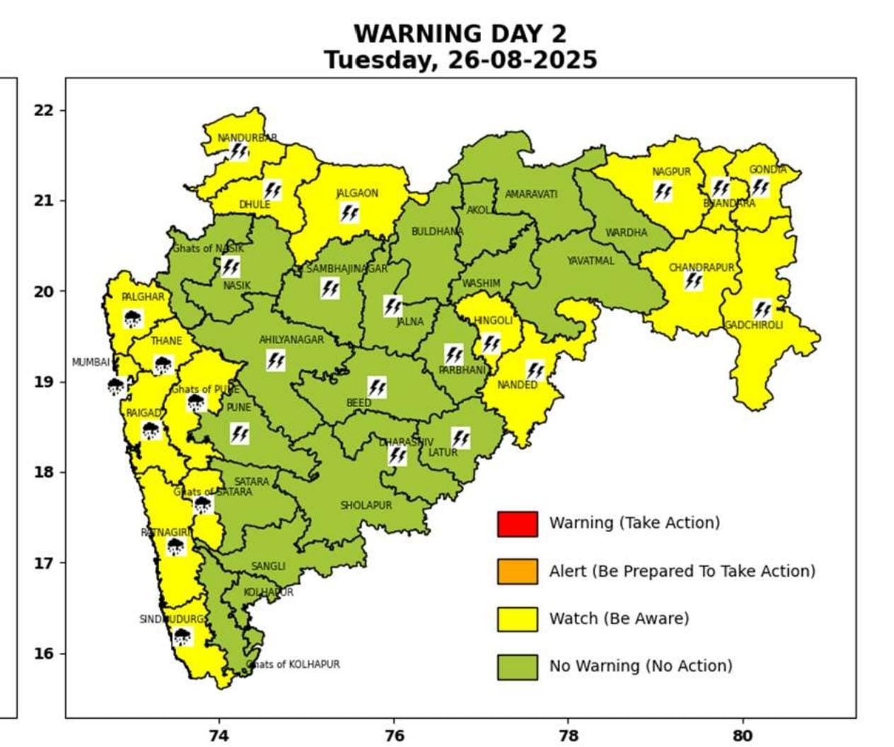 हवामान अपडेट ; आज मराठवाडा, उत्तर महाराष्ट्रासह या जिल्ह्यात पाऊस, पहा IMD चा अंदाज